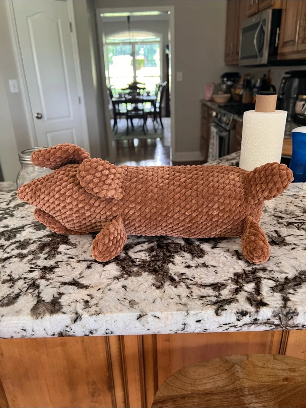 Crochet Dachshund by Petunia’s Plushie Patch (me)